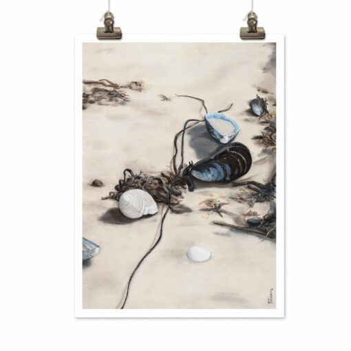 Art print Bland musslor och tång (Mussels) by Frickum