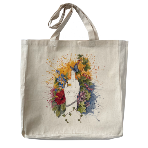 Tote bag Fight Cancer by Frickum